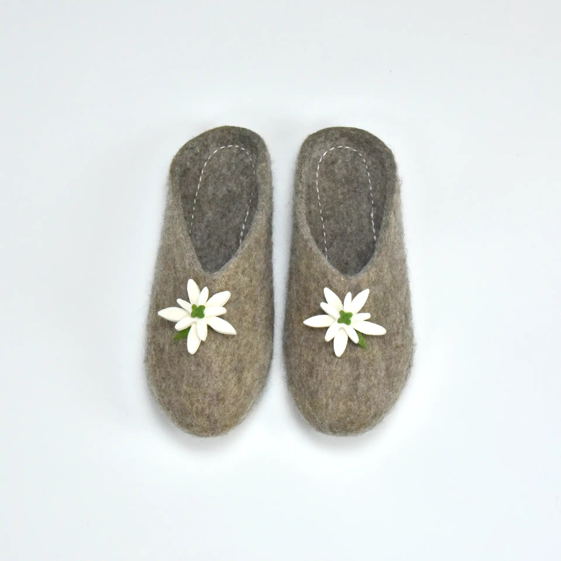 Walkpantoffel mit Edelweiß