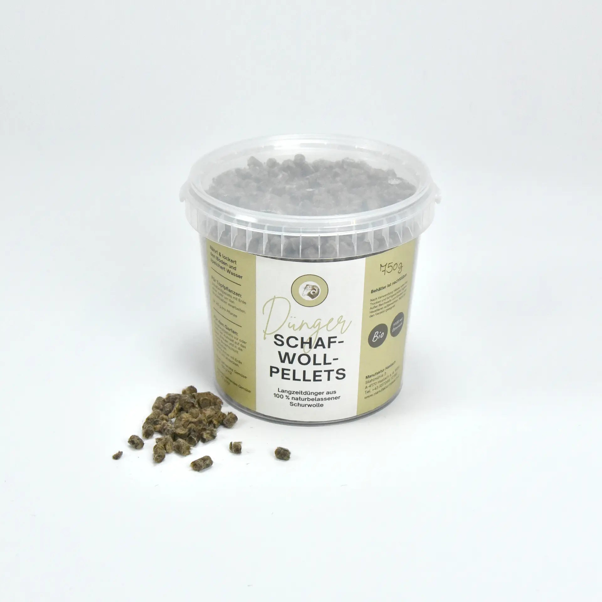 Schafwollpellets